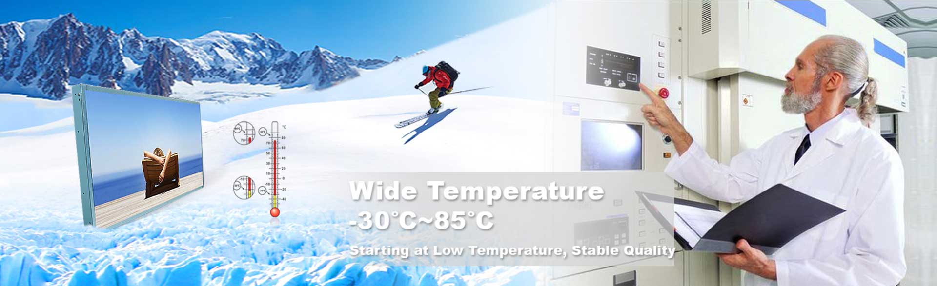 LCD Monitore mit großem Temperaturbereich